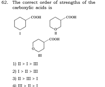 Question image for how to find the most acidic compound?????? ….....